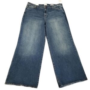 Wonderly Blue Flare Wide Leg Jeans